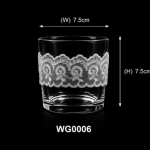 加厚圆形蕾丝酒杯 Thick round  lace wine glass